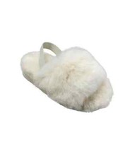 I.N.C. INTERNATIONAL CONCEPTS Big Girls Yuri Slides Ivory Size 4-5