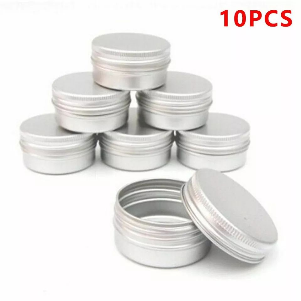 15~100ml Small Mini Round Tins Cans Box Metal Jewelry Container Case w/Screw Lid - image 2 of 4