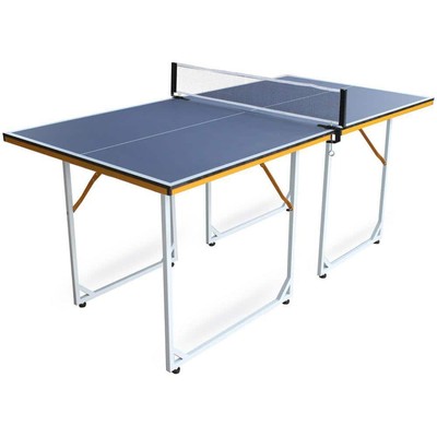 Zeus + Ruta Tennis Table Foldable+Portable Ping Pong Table Set W/Net + 2 Paddles
