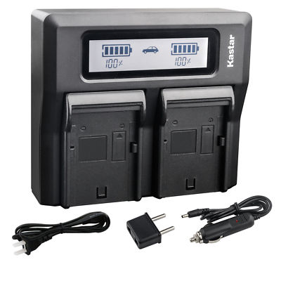 LP-E6 Dual LCD Charger for Canon EOS 5D Mark IV, 6D Mark II, 7DSV, 7D Mark II 