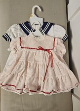 set of vintage dresses size 12 months girl