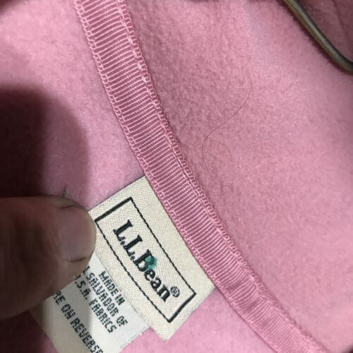 L.L. Bean Peach Zip Front Fleece Sleeveless Vest Women's Medium VGUC!!!pockets ! - Picture 2 of 5
