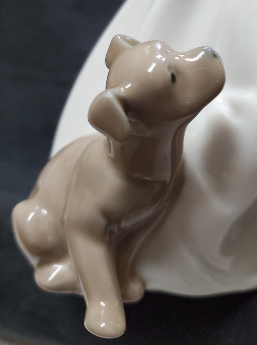Vintage Nao Lladro Porcelain Puppy's Birthday Figurine Hand Made