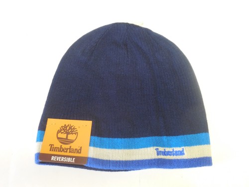 Gorro de punto de doble capa reversible de acrílico Timberland unisex bordado con logotipo - Imagen 4 de 4