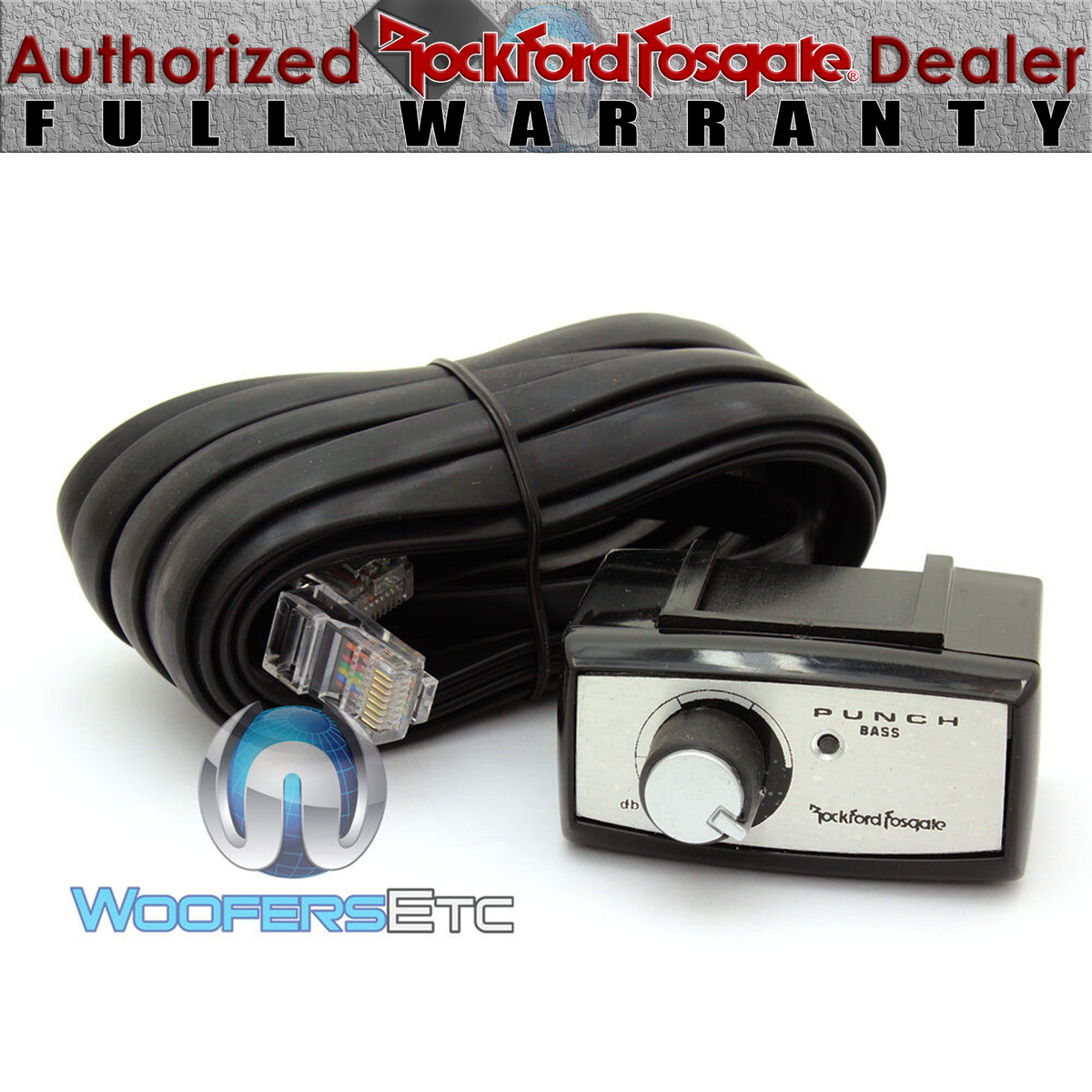 ロックフォードスピーカーリモコン PB1 ROCKFORD FOSGATE PUNCH BASS EQ REMOTE for AMP SUBS SPEAKERS