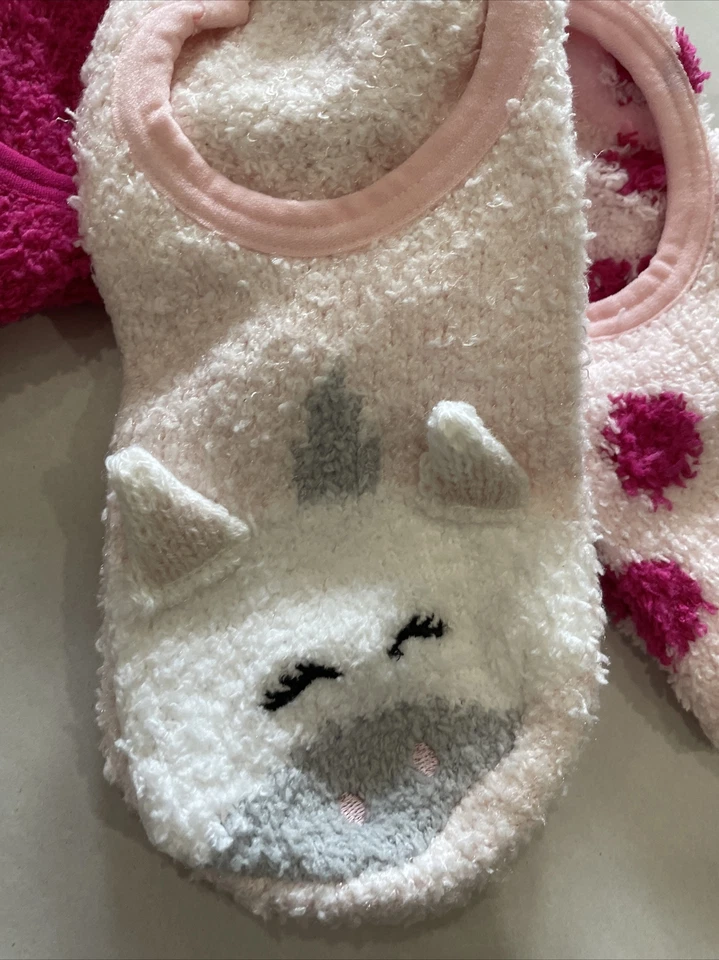 Secret Treasures Acogedor Forro Difuso Calcetines Zapato Talla 4-10, Paquete de 3 Pares, Rosa Nuevo con Etiquetas Foto 2 de 4