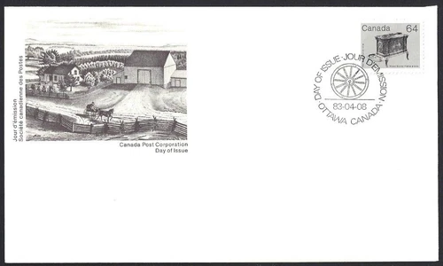 🍁Canada  #932  "WOOD STOVE"  Brand New  1983  First Day Cover