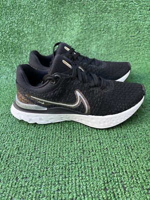 Nike React Infinity Run FK 3 Black Metallic Shoes DD3024-009