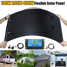 200W 400W Flexible Solar Panel Kit Potable Solar Charger for RV Camper Boat Home