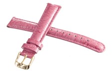 Invicta Womens 16mm x 14mm Pink Floral Patent Leather Rose Gold Buckle Band