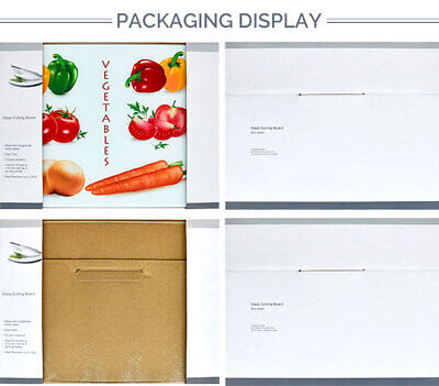 12pcs 15.4x11in White Rectangle Tempered Glass Cutting Board Sublimation  Blanks