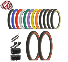 ALTALINE BICYCLE TIRE 20" x 1.75 VENDETTA LOWRIDER BMX MTB TRIKE CYCLING 8PC SET