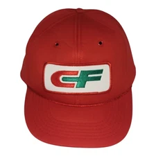 Vintage CF Consolidated Freightways Trucker SnapBack Hat Cap Red Tonkin Inc.