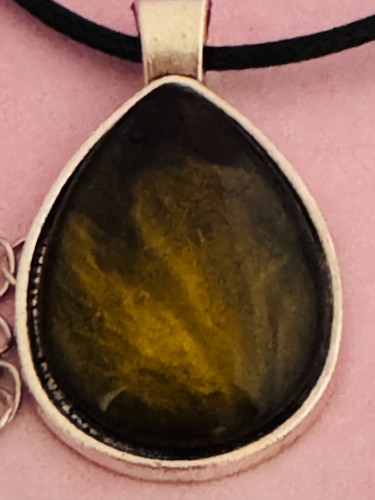Träne Cabochon Halskette Unikat handbemalt vom lokalen Ozark Künstler... Ich - Bild 17 von 43