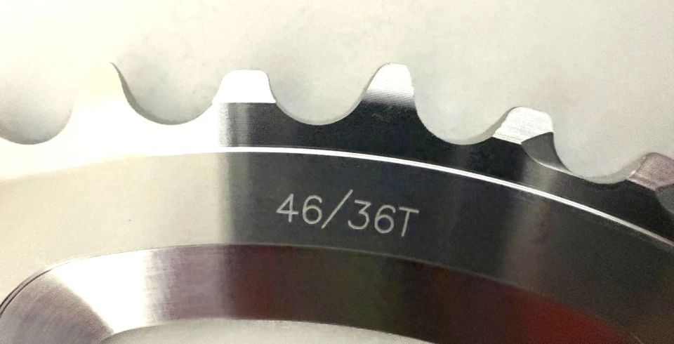 FSA SL-K Super Road Chainring BCD110 46 tooth Alloy Silver N10/11 WA448 New - Image 4 of 4