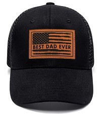 Best Dad Ever Hat - Dad Hat Fathers Day Birthday Gifts for One Size Dad Flag-1