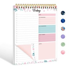 To Do List Notepad - Daily Planner Notepad 104 Pages Task Planner, 6.7" x 9.8" D
