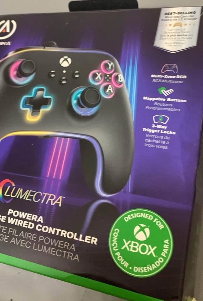 PowerA Advantage Wired Controller for Xbox Series X|S with Lumectra – Black - Image 2 of 4