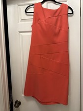 Women's Size 8 Coral Zip-up Dress One Day Sale 6/12 Final