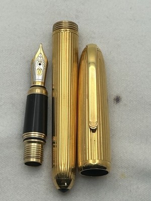Louis Cartier Gold Plated FP, 18K M Nib-Exc. Condition | eBay