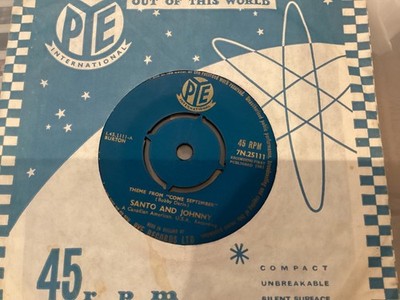 Santo & Johnny Theme from Come September / Hop Scotch  UK Pye Int. 1961