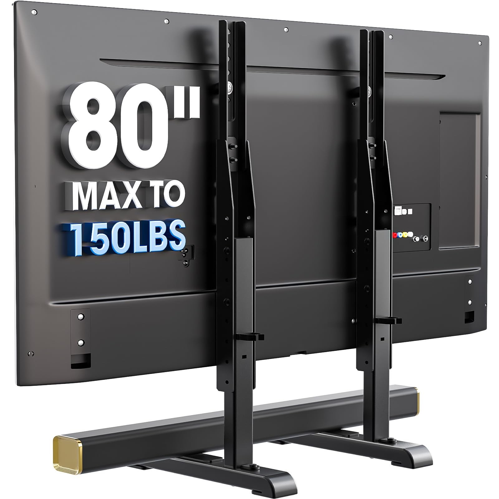 , Table Top Tv Stand Base Wobble-for Most 24 To 80 Inch Lcd.