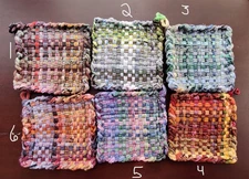 Hand Woven Potholder Trivet Perfect Gift Or For Your Home!