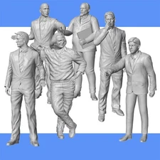 HO SCALE EVERYDAY FIGURES (C)  1/87 RESIN 100'S TO CHOOSE  FROM