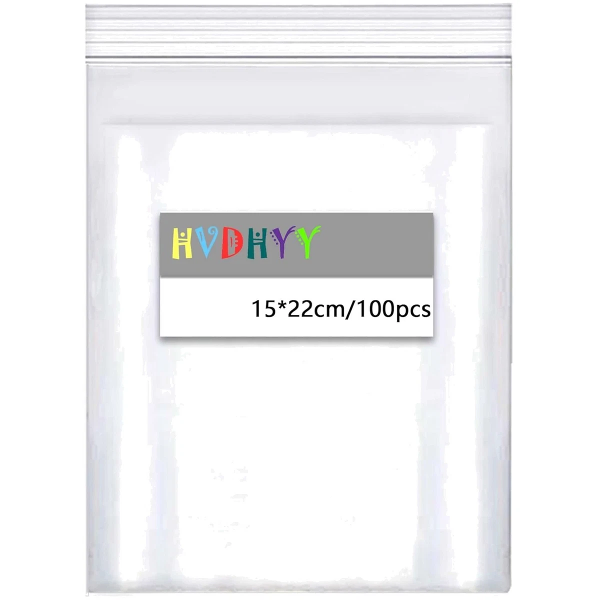 100 sacchetti con chiusura a zip in plastica trasparente richiudibile piccoli mini sacchetti a chiusura lampo 4x6 5x7 6x8 7x10 8x12 9x13 10x15 cm 7 dimensioni  15