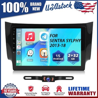for Nissan Sentra 2012-2018 2G+32G Android 15 Car Stereo Radio Apple Carplay NEW