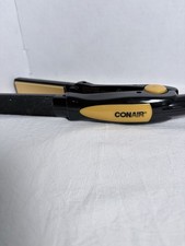 Conair C233MP 3/4  Ceramic Curling Iron Black Gold Tested Works Fast Heat