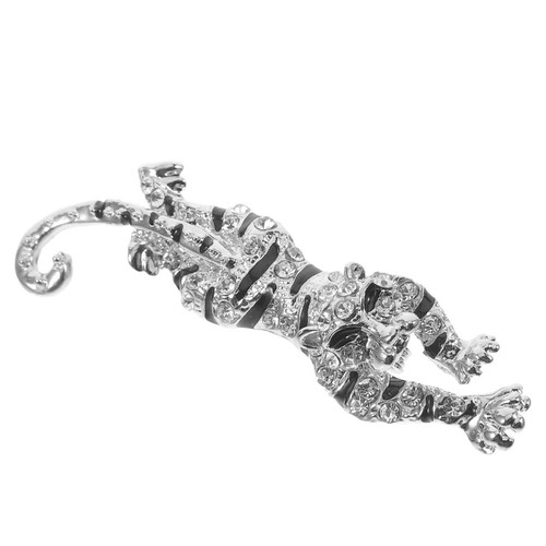 Leopard Shaped Brooch Pin Jewelry Animal Brooch Creative Brooch for Shawl Suit - Zdjęcie 11 z 12