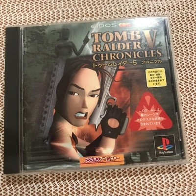 Tomb Raider V Chronicles PS1 Gebraucht Getestet Japanisch Version mit Hülle J...