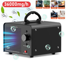 36000mg/h Ozone Generator Machine Air Purifier Ionizer Ozonator Timer Home 110V