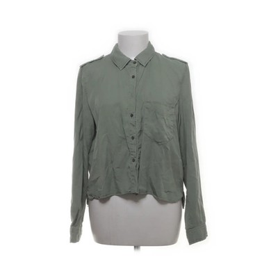Zara Basic Z1975 Denim, Hemd, Größe: L, Grün, Lyocell, Einfarbig, Damen #q2D
