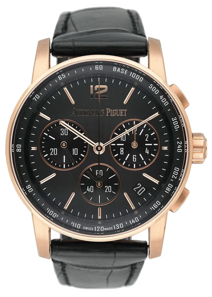 Audemars Piguet Código 11.59 26393NR Esfera Gris Ahumada Reloj Hombre Caja Papeles