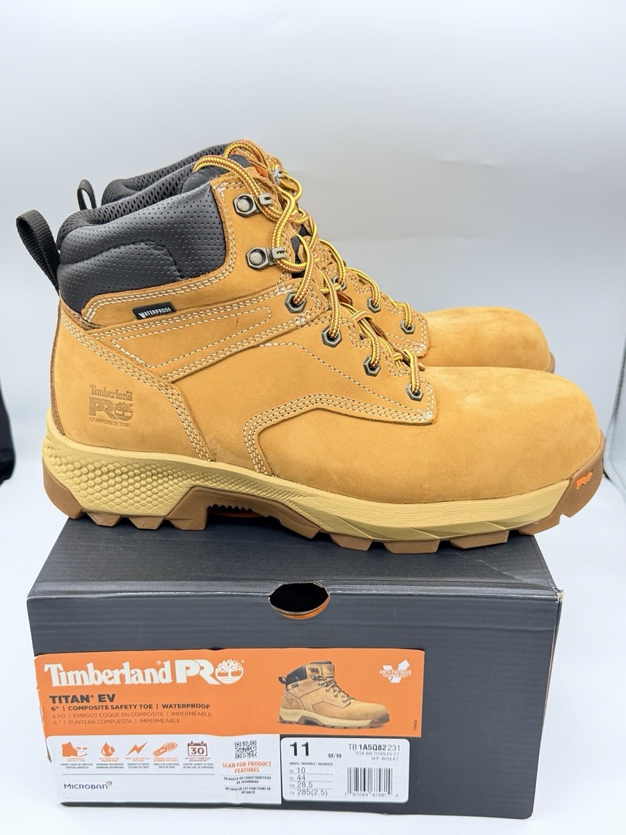 Timberland Men's Pro Titan EV 6" Composite Safety Toe Work Boot Size 11