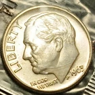 1963-D 10C Roosevelt Dime 90% Silver Coin #502