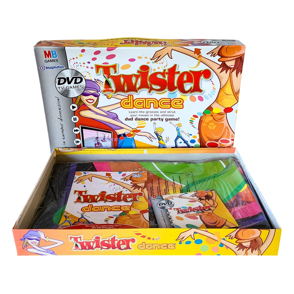 MB Games Twister Dance Party Great Condition Manual & DVD  Party Game Complete - Image 2 of 4