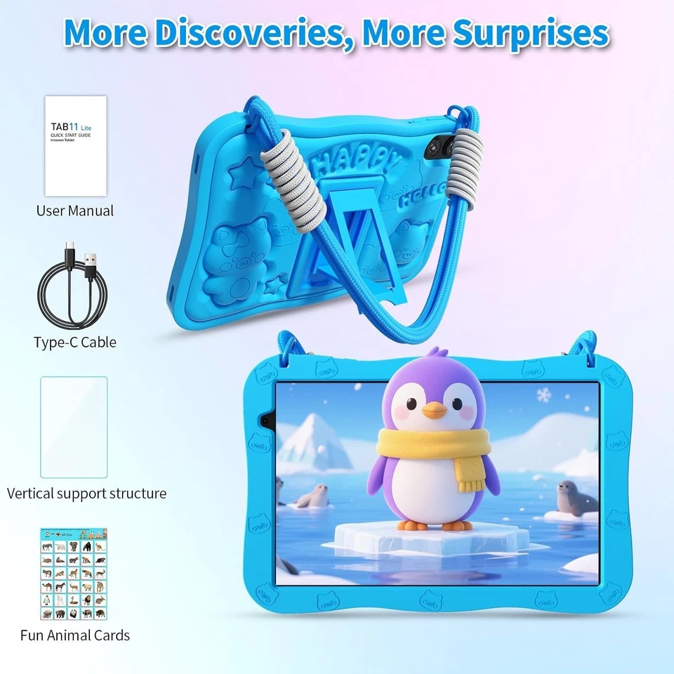10.1" Kids Tablet Android 15 8GB RAM 32GB WiFi6 HD IPS Screen w/ Parental Contro - Image 3 of 4