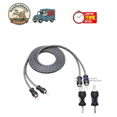 High-Performance 6ft RCA Cable with Twisted Pair & Noise Reduction Technology