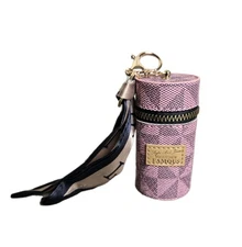 Mini Keychain Lipstick Round Bag Purse Charm Coin Purse Scarf Accessories NWT