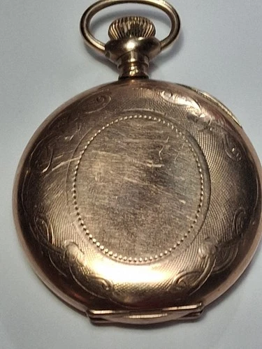 Antique ELGIN  Gold Filled / Plated Dueber Case Pocket Watch AS IS PARTS ?