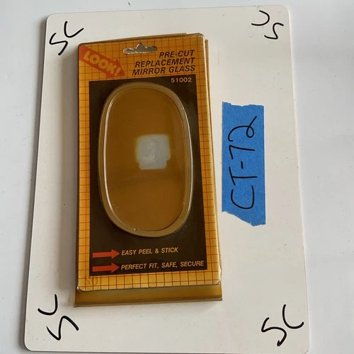 NOS Motormite 51002 Replacement Mirror Glass Adhesive Backed Lens Left Side