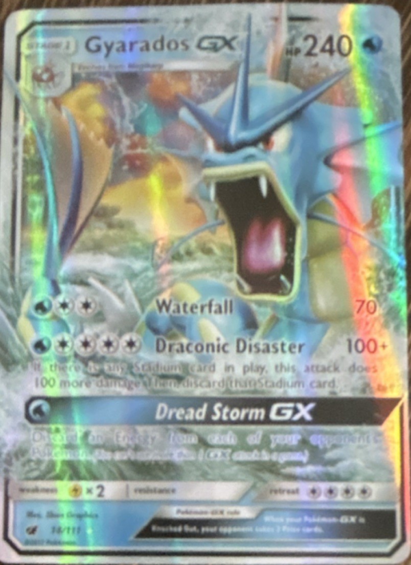 The Pokémon Company Gyarados GX 18/111 SM-Crimson Invasion Ultra Rare Full Art …