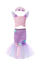 Tutu Dreams Mermaid Dress Outfit for Girls Birthday Halloween Party... Fast Ship