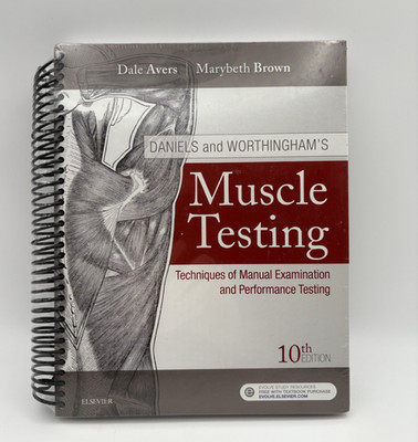 Daniels Worthingham's Muscle Testing 10th Edition Spiralbound New In Package