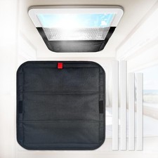 RV Vent Cover Blackout 16x16, Reflective Skylight Shade, Foldable Roof Vent Shie