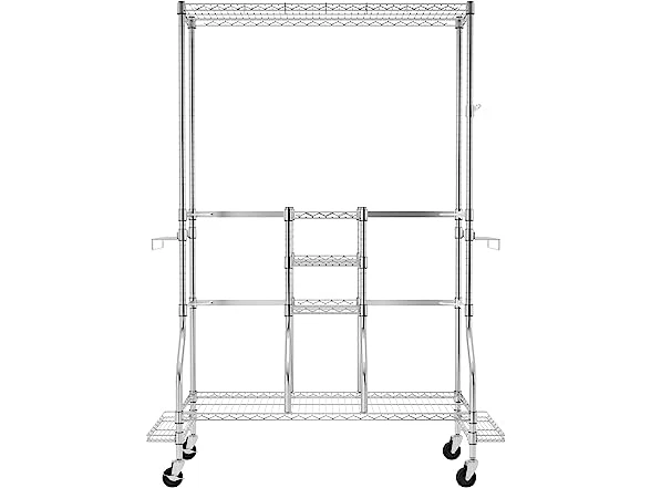 SafeRacks Golf Equipment Organizer Rack, Garage Steel Wire - CHROME - Image 2 of 4