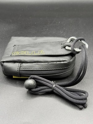 Golla Bag Pouch Phone Cable Cord Mp3 Camera Brown Case/Carabiner Clip Pre-owned